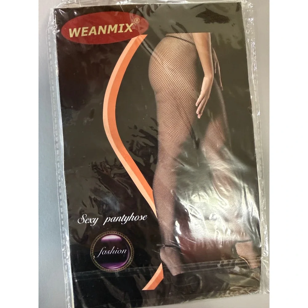 WEANMIX White Fishnet Stockings Sexy Pantyhose Wide Mesh Tights One Size NEW